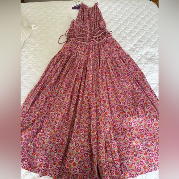 NWT J Crew tie-waist halter dress in Liberty Ellie print. Large - Picture 7 of 7